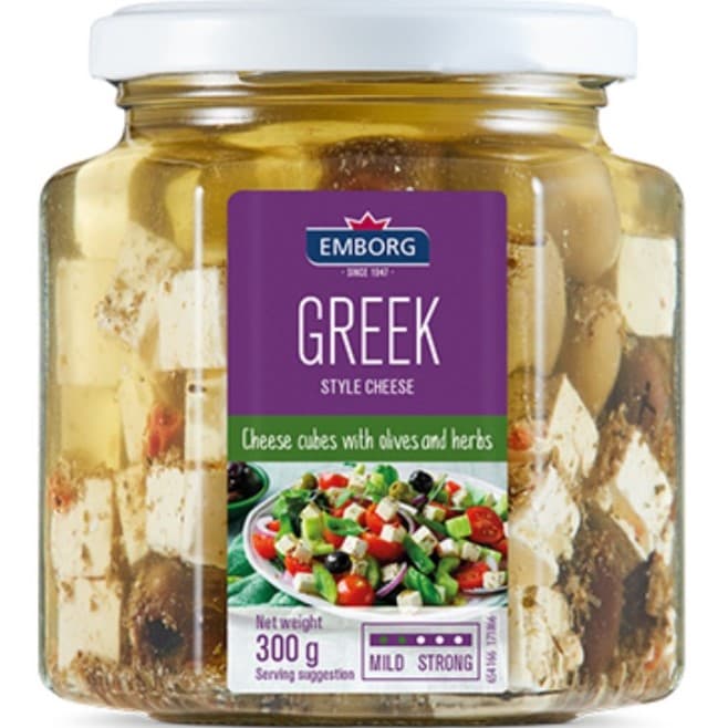 Cheese Cubes with Olives and Herbs