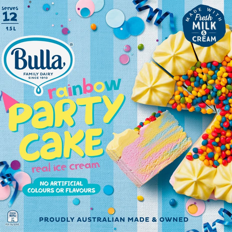 Rainbow Party Cake - Bulla