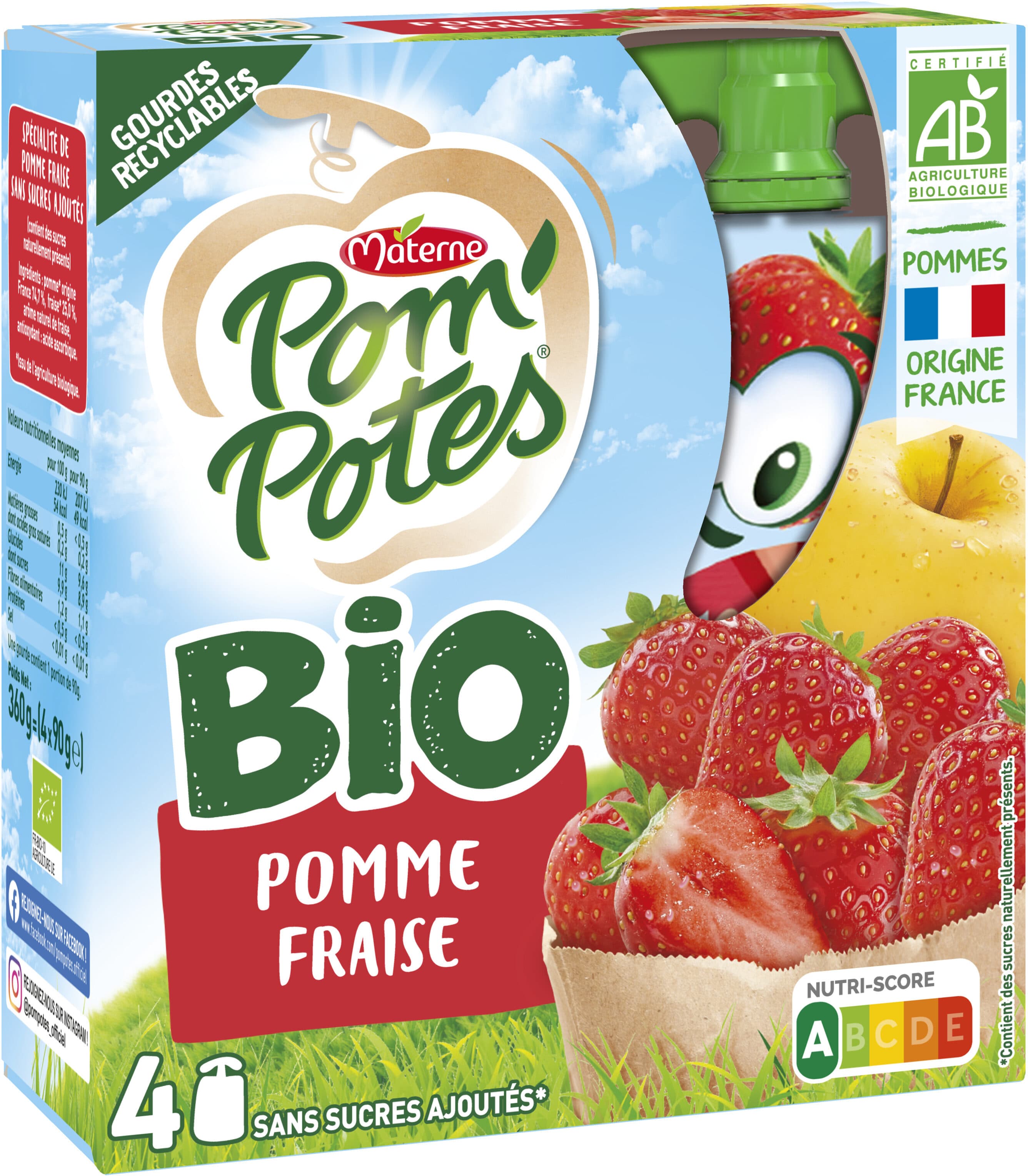 Organic Apple Strawberry No Sugar Added