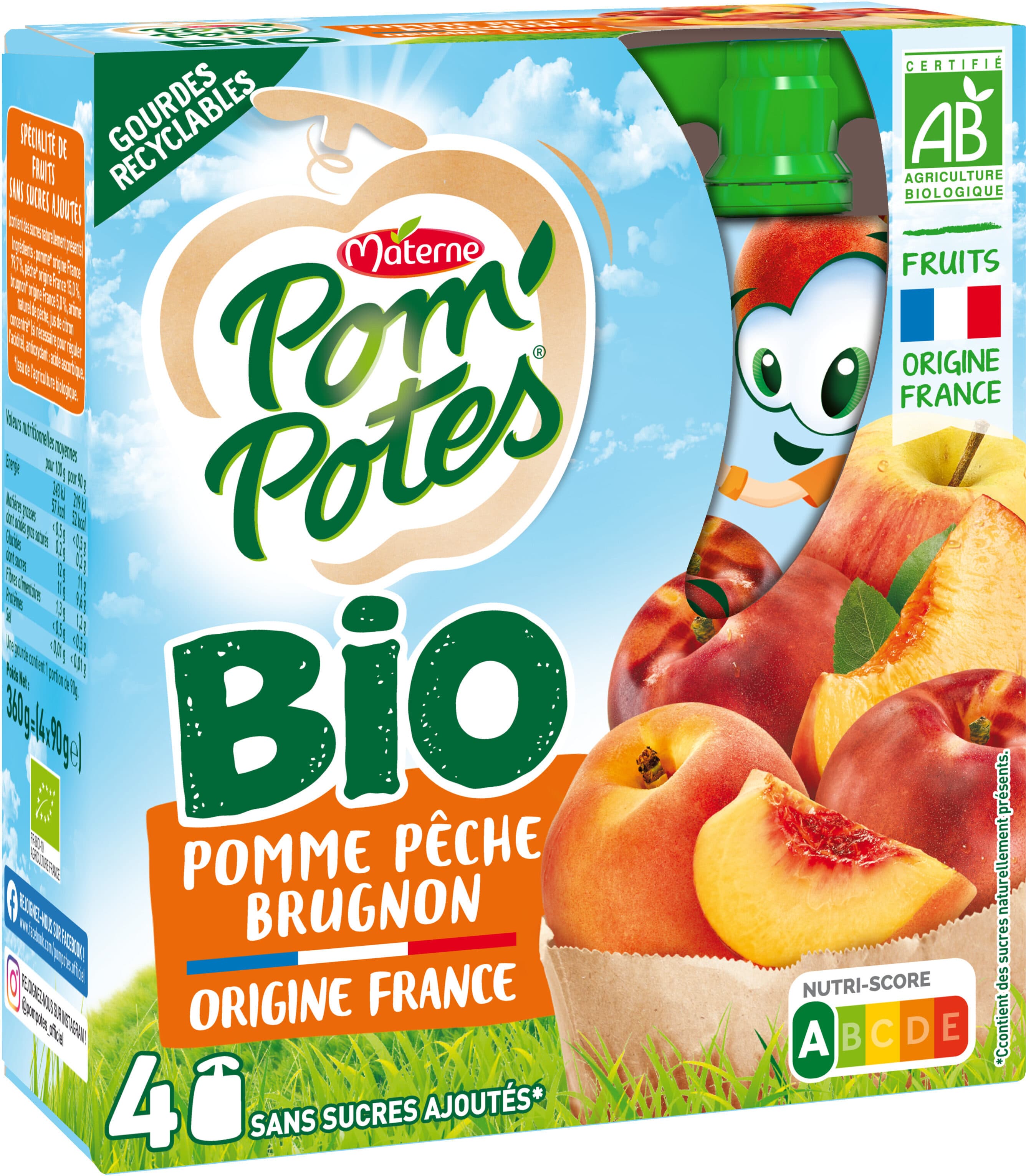 Organic Apple, Peach and Nectarine No Sugar Added