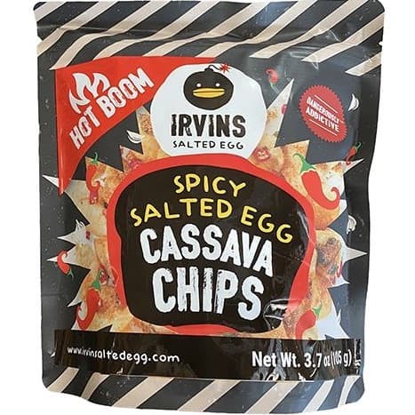 Spicy Salted Egg Cassava Chips