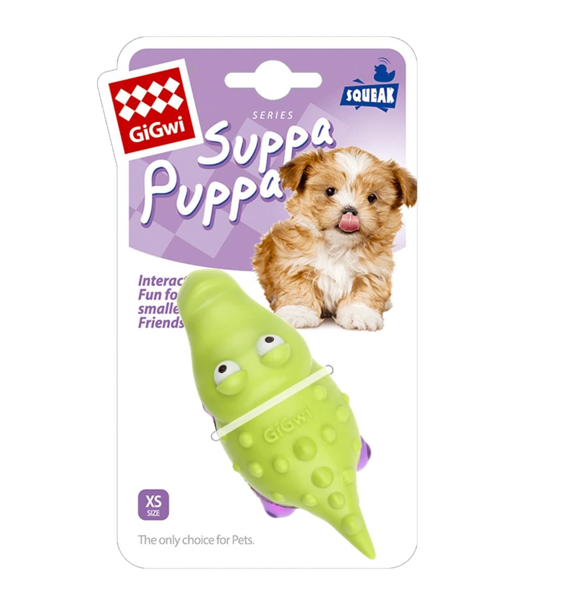 Suppa Puppa Crocodile Green/Purple - Gigwi 1