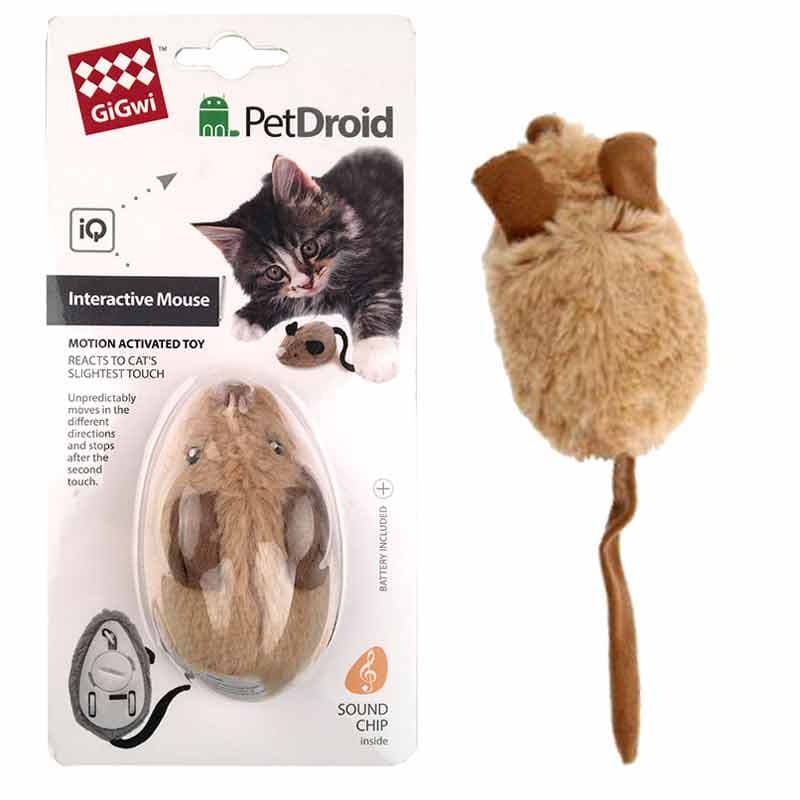 Pet Droid Brown Mouse - Gigwi 1