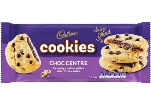Choc Centre Chocolate Chip Cookies - Cadbury