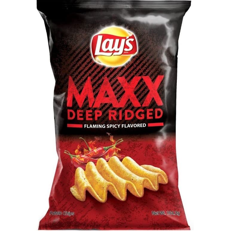 Deep Ridge Flaming Spicy flavored - Lay's Maxx