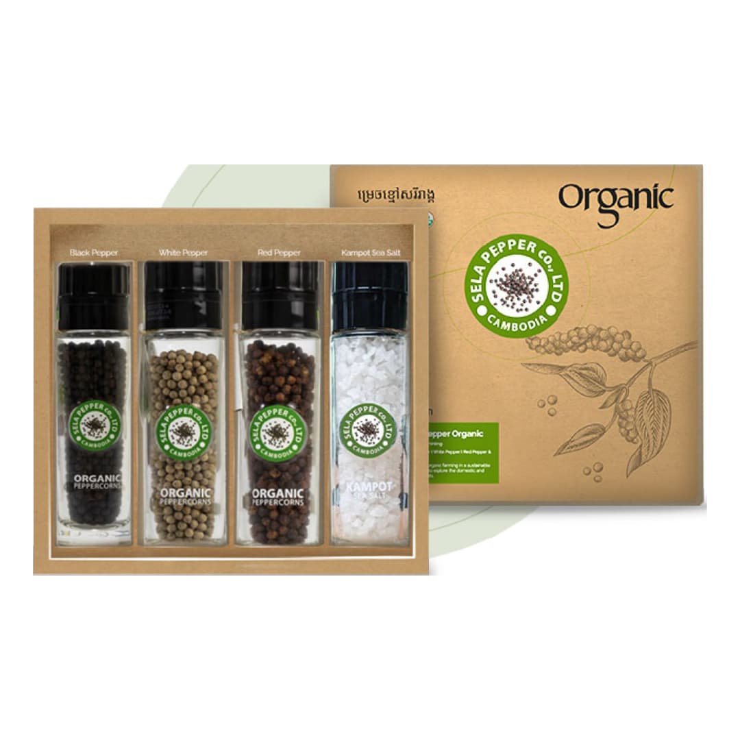 Organic Salt & Pepper Set - Sela Pepper 