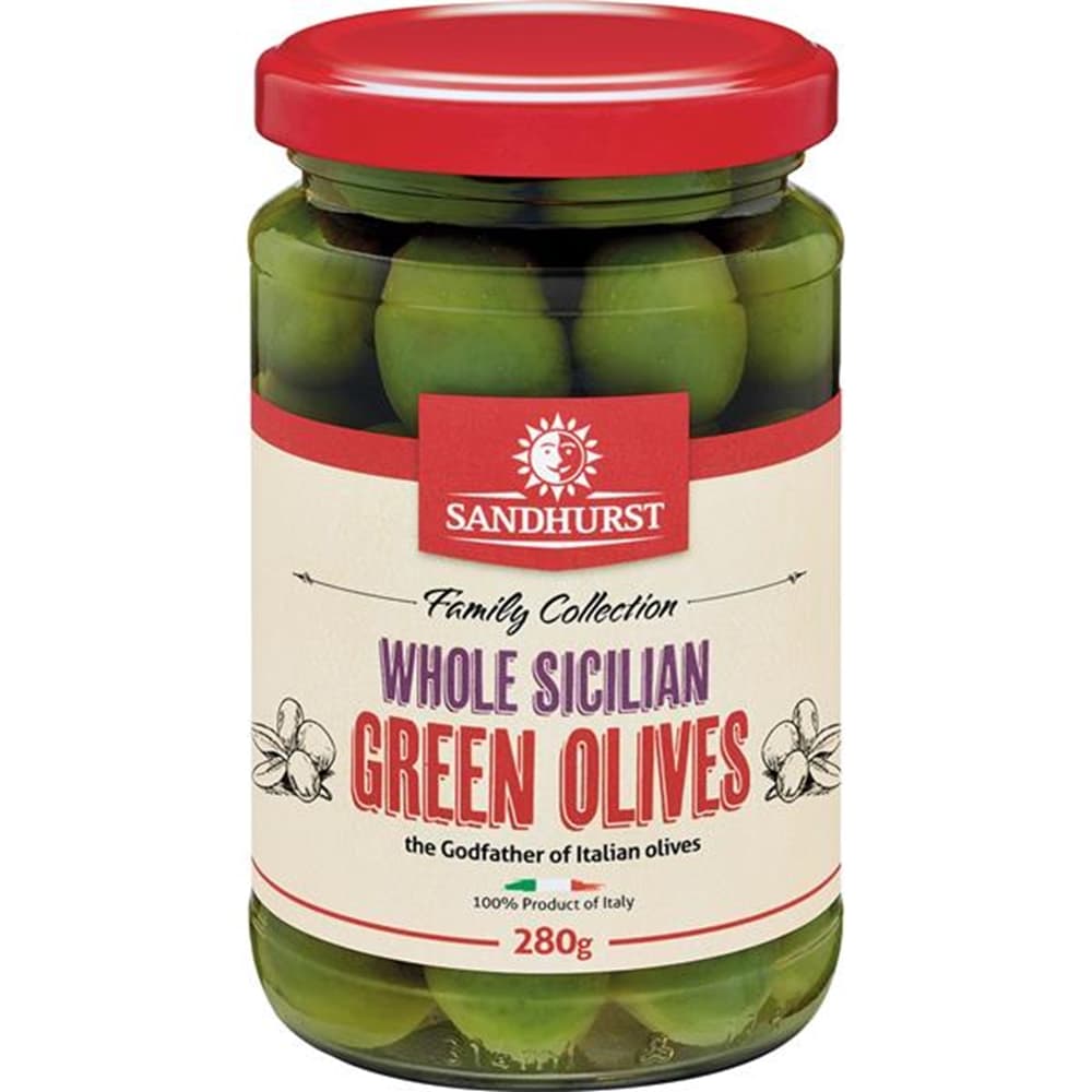 Whole Sicilian Green Olive - Sandhurst