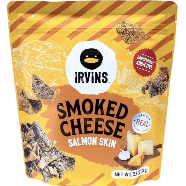 Smoked Cheese Salmon Skin