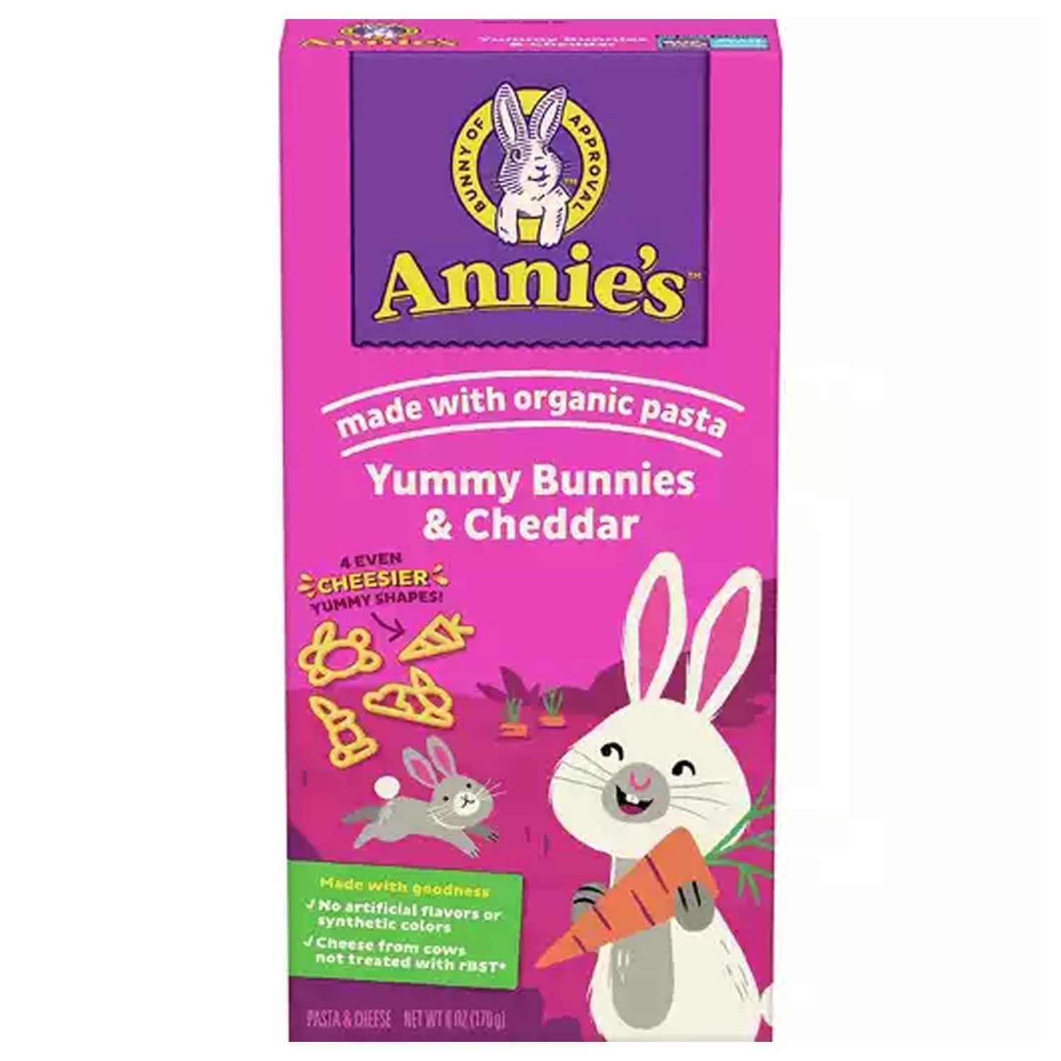 Organic Pasta Yummy Bunnies & Cheddar