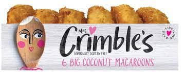 Gluten Free 6 Big Coconut Macaroons - Mrs Crimble's