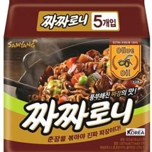 Chacharoni Blackbean Sauce Ramen Extra Virgin Olive Oil