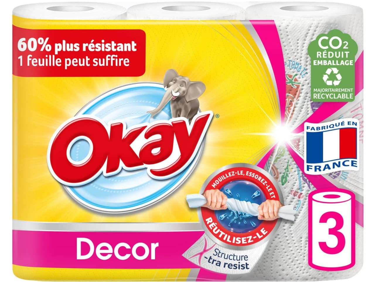 Decorated Paper Towel - Okay