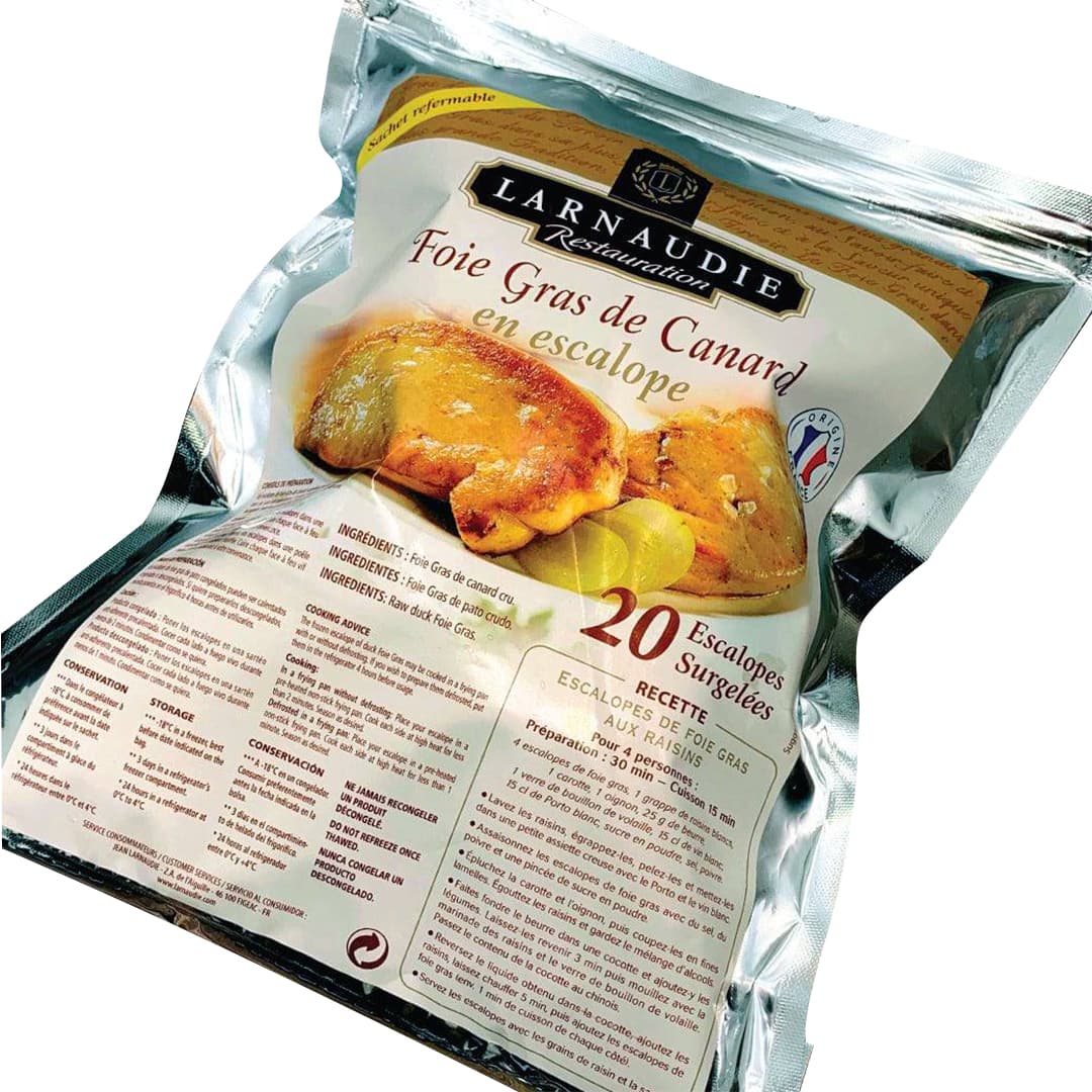 Foie Gras Duck Slices 40/60gr - Larnaudie