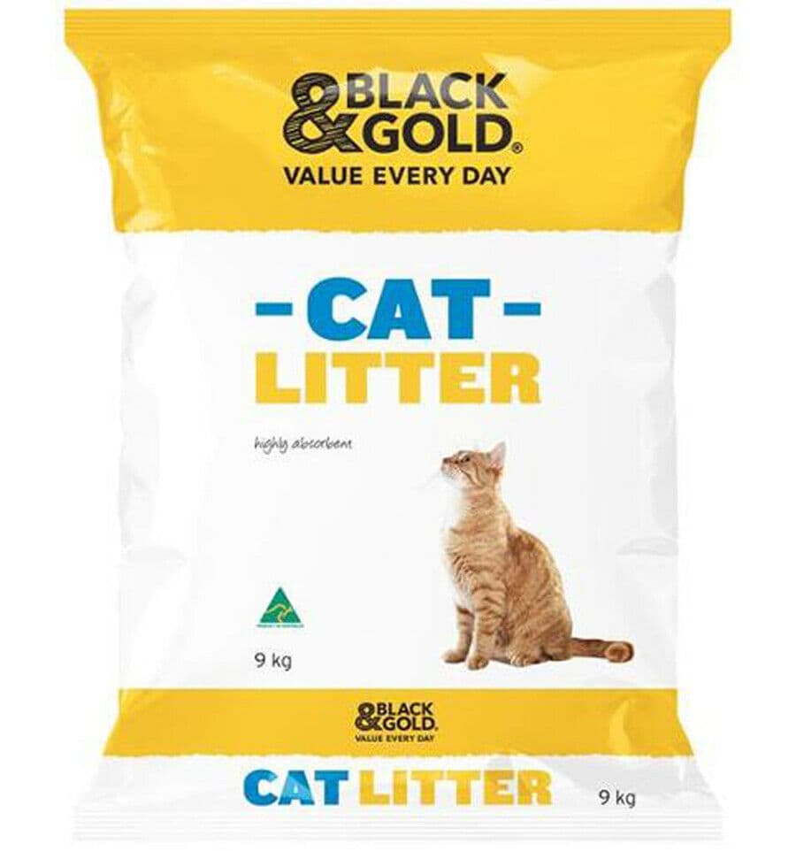 Cat Litter - Black & Gold