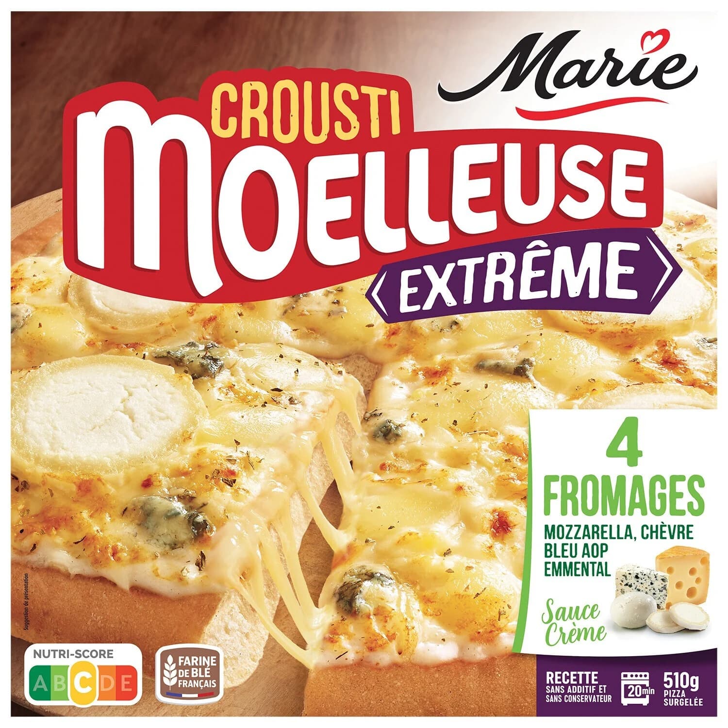 4 Cheeses Extreme Soft Crunch Pizza - Marie