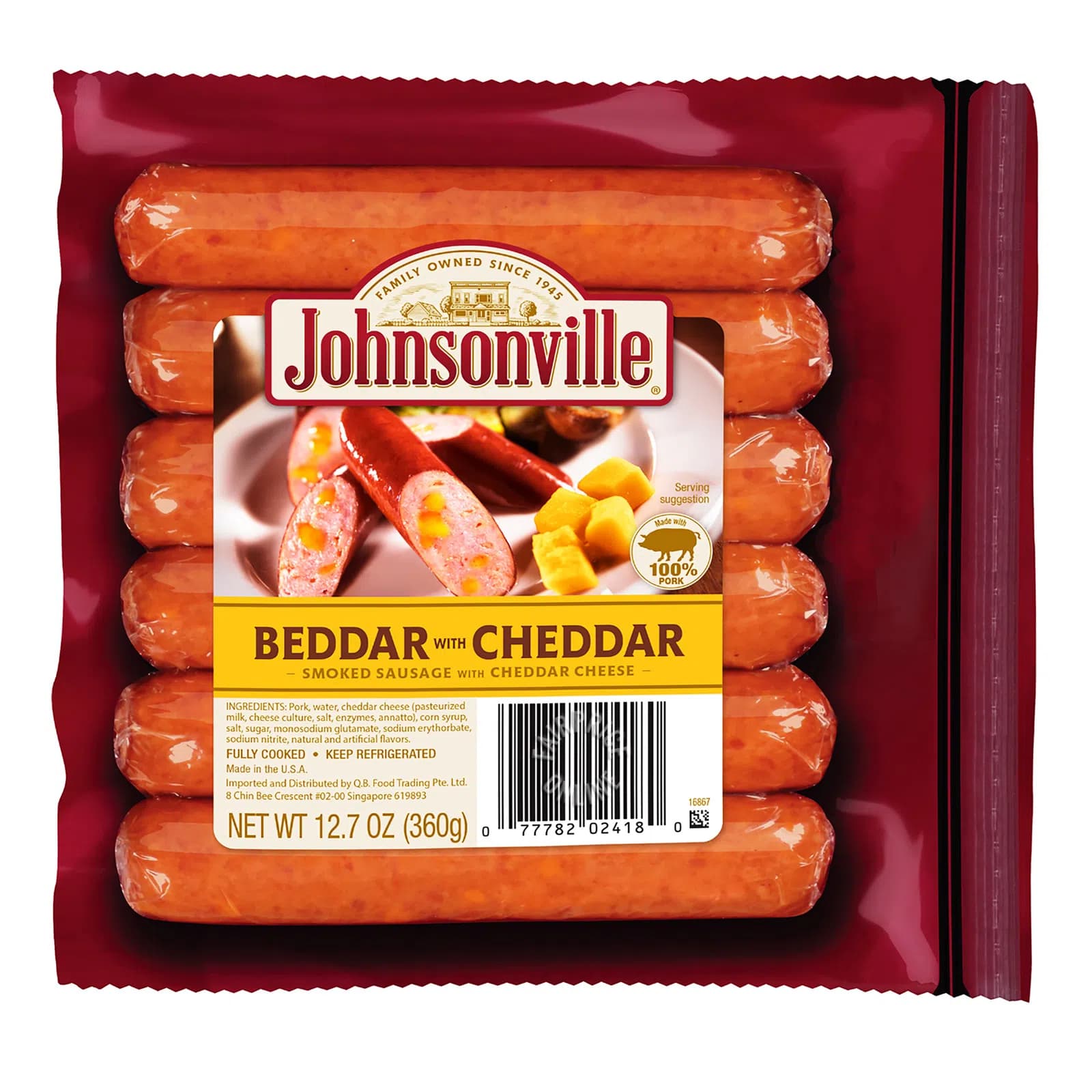Smoked Sausage with Cheddar Cheese - Johnsonville