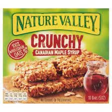 Crunchy Canadian Maple Syrup Granola Bars