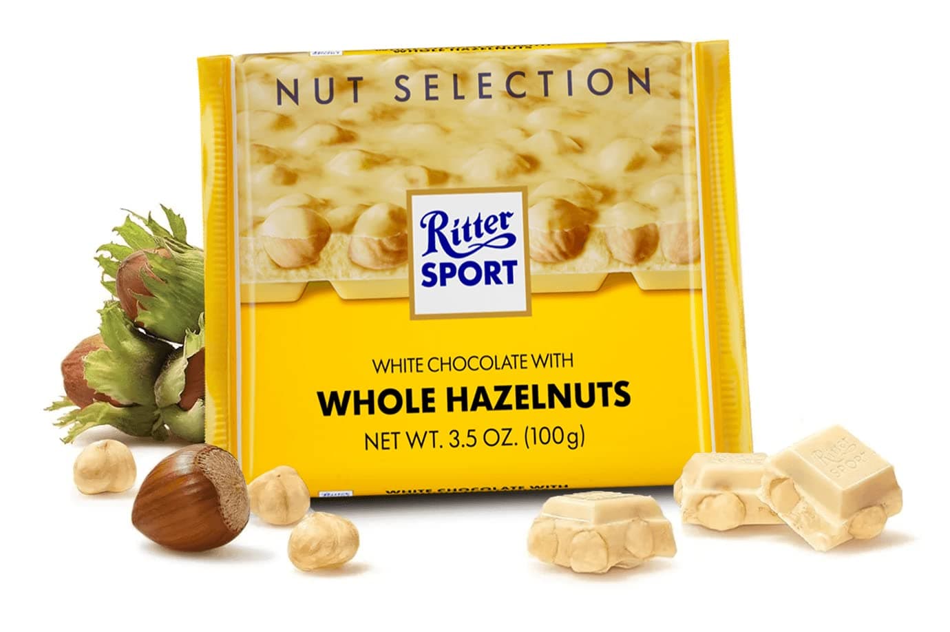 White Chocolate with Whole Hazelnuts