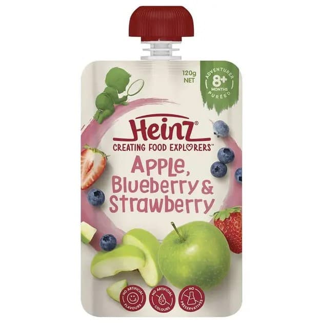 Apple, Blueberry & Strawberry 6m+ - Heinz