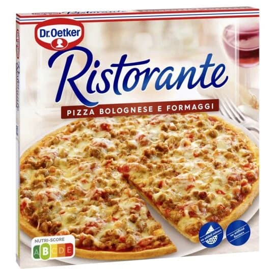 Pizza Bolognese é Formaggi - Dr.Oetker