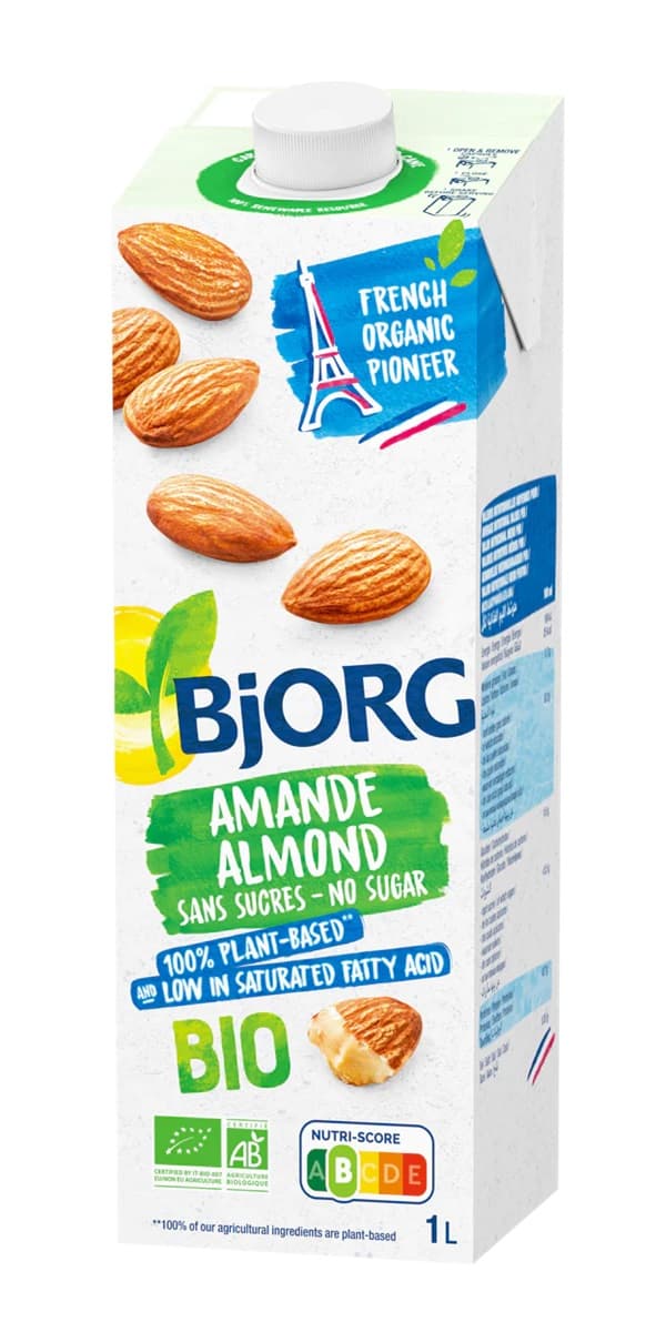 Organic Almond Milk No Added Sugar 1