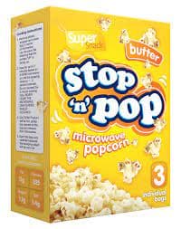 Butter Stop 'n' Pop Microwave Popcorn - Stop'n'Pop