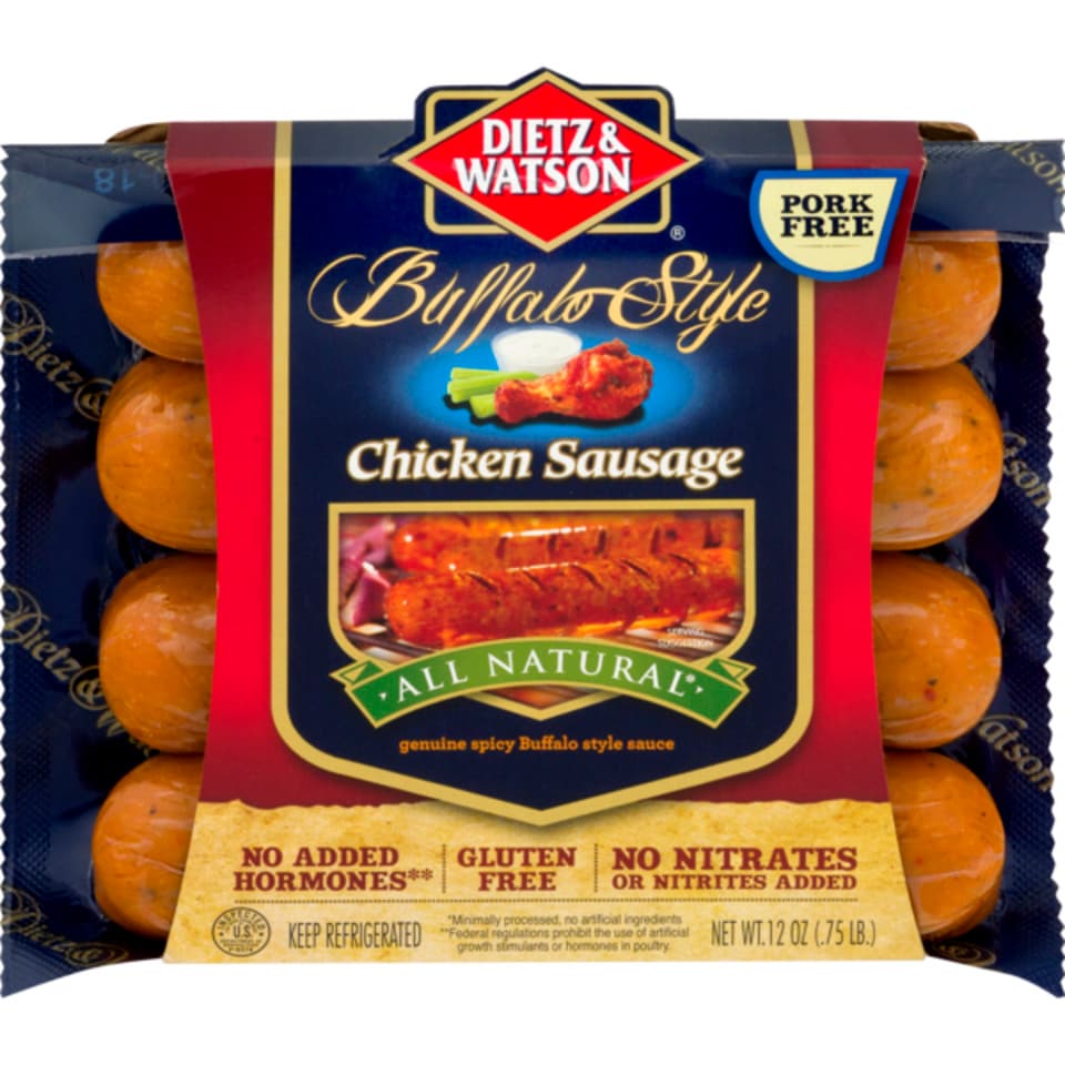 Gluten Free Buffalo Style Chicken Sausage - Dietz & Watson