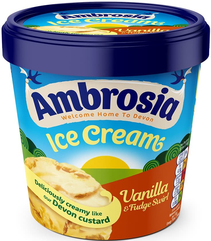 Vanilla & Fudge Wirl Ice Cream