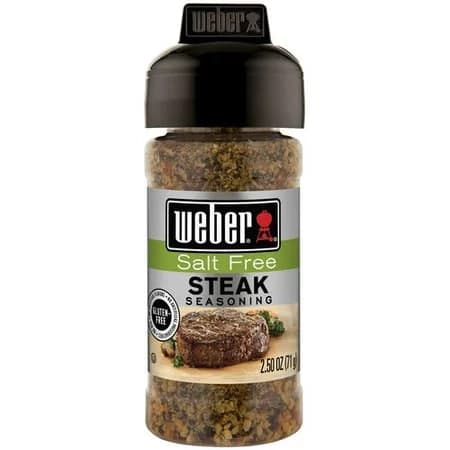 Gluten Free Salt Free Steak Seasoning - Weber