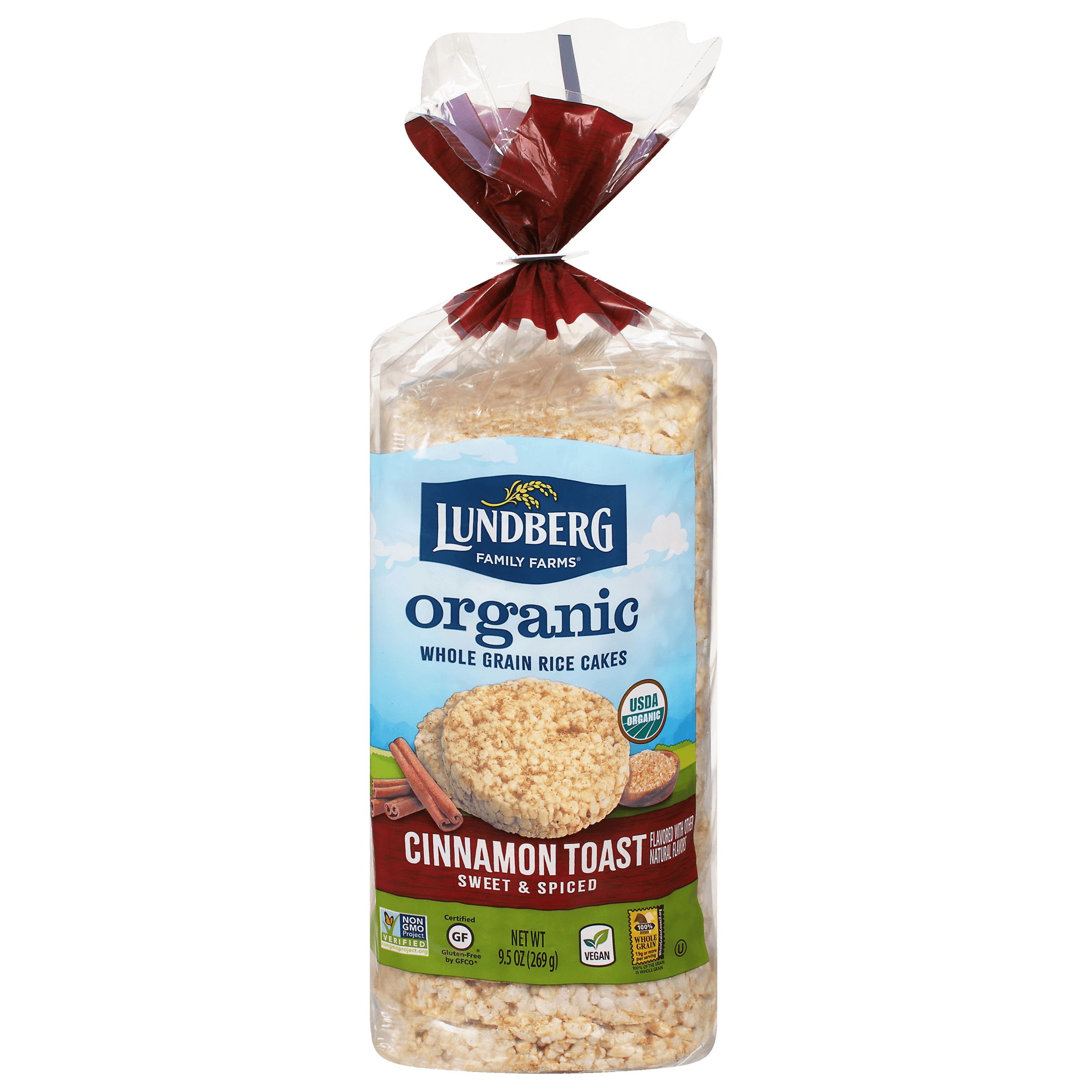 Organic Wholegrain Rice Cakes Cinnamon Toast Sweet & Spiced