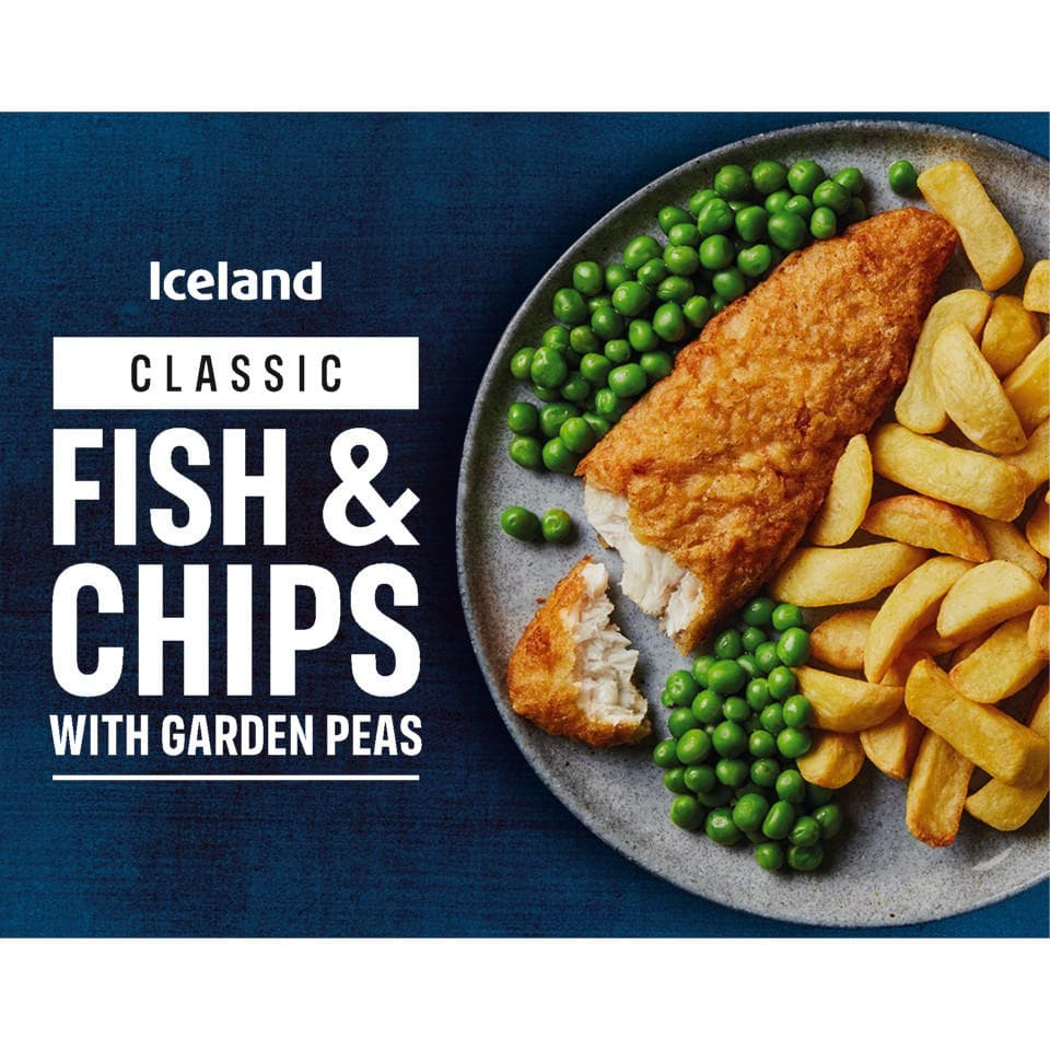 Fish & Chips with Garden Peas - Iceland