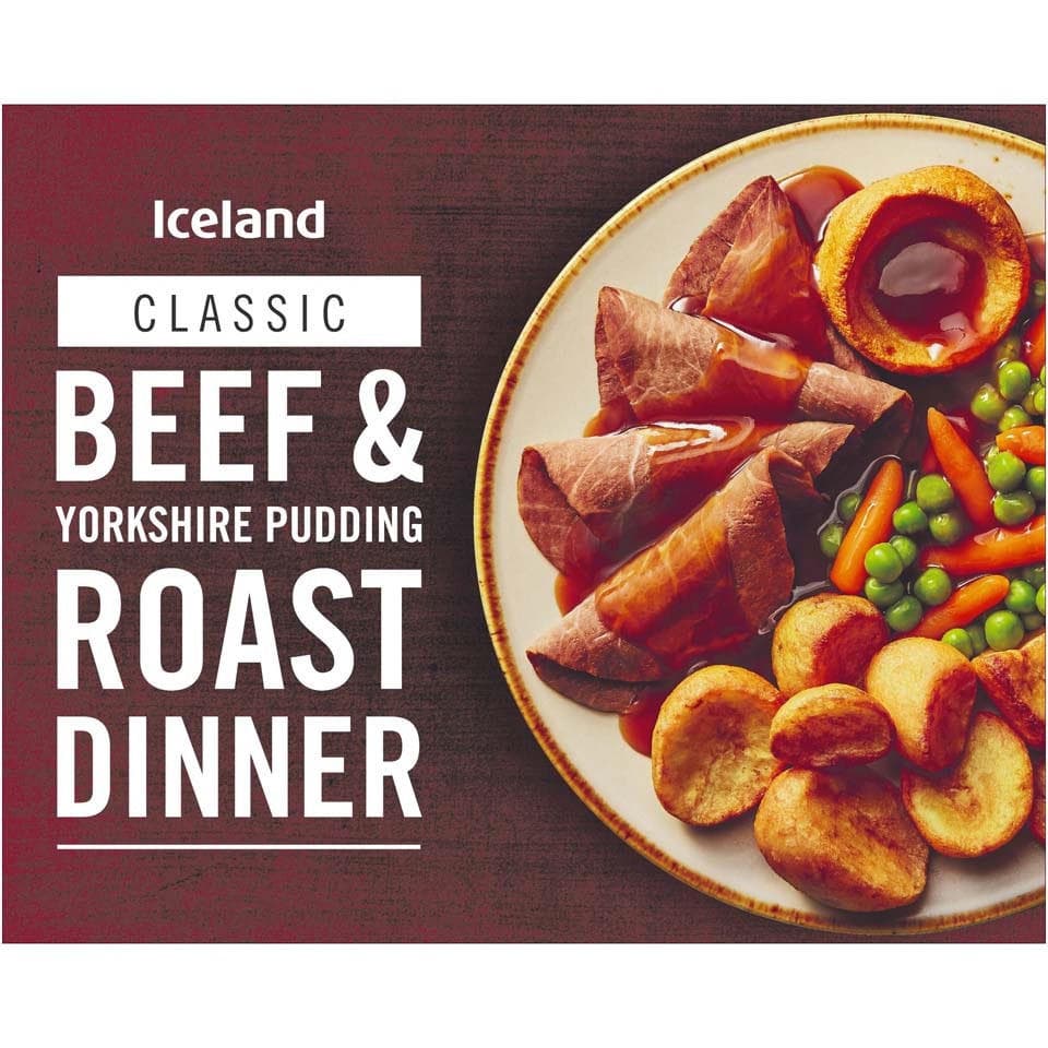 Beef & Yorkshire Pudding Roast Dinner - Iceland