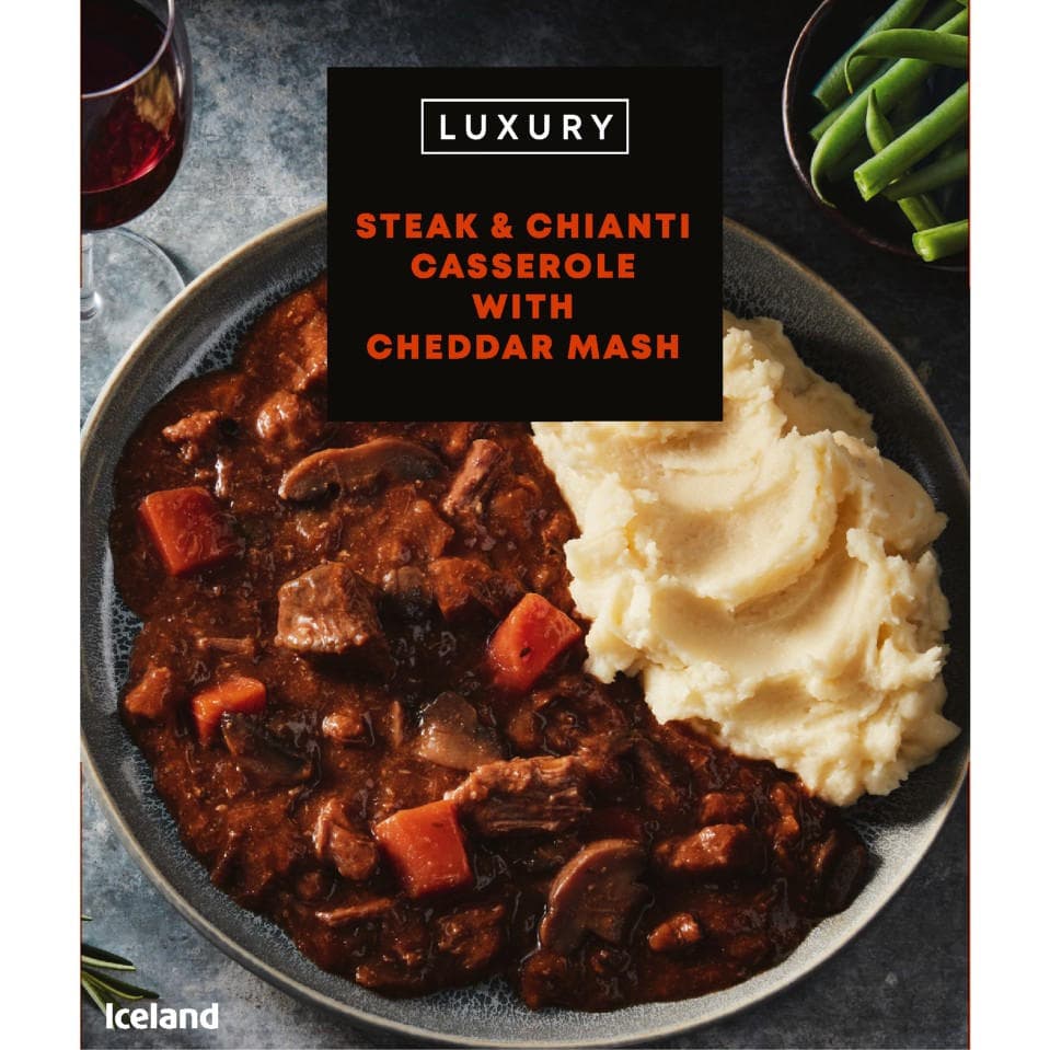 Steak & Chianti Casserole Cheddar Mash