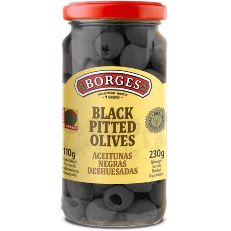 Black Pitted Olives - Borges
