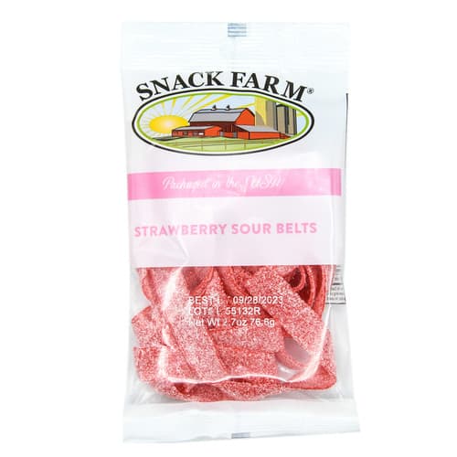 Strawberry Sour Belts - Snack Farm