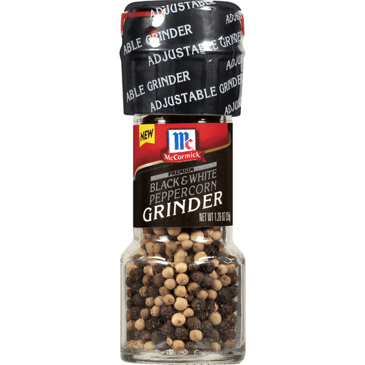 Black & White Pepercorn Grinder