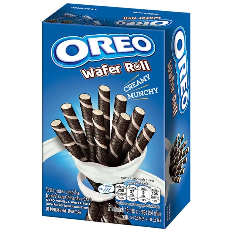 Vanilla Wafer Roll Creamy Munchy