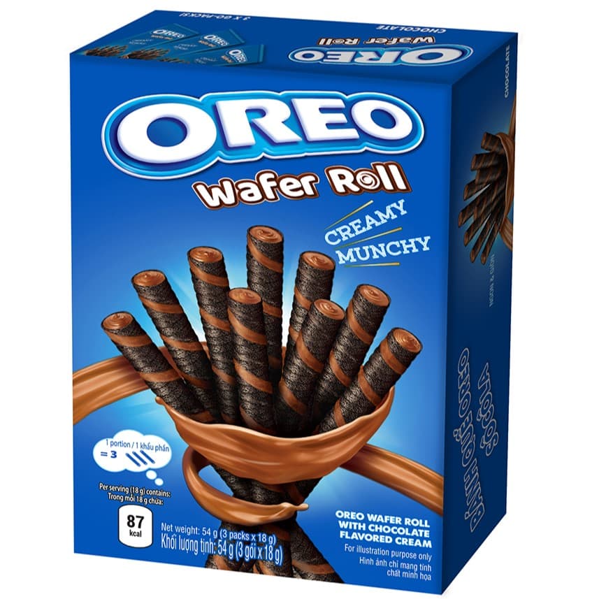 Chocolate Wafer Roll Creamy Munchy