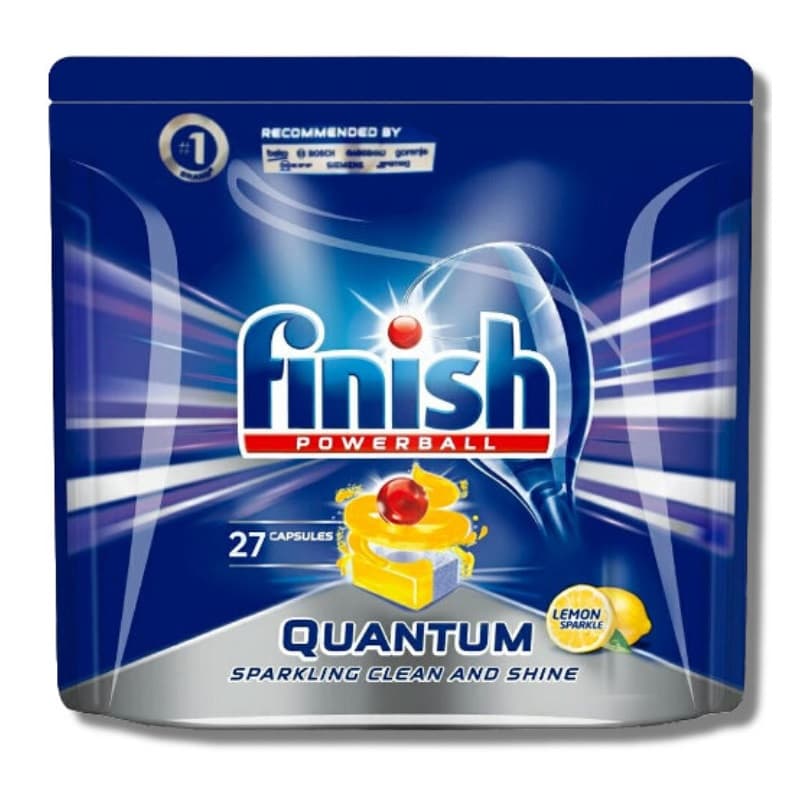 Powerball Quantum Lemon Sparkling Clean and Shine Dishwasher Caps
