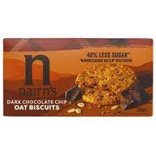 Dark Chocolate Chip Oat Biscuits 40% Less Sugar - Nairn's