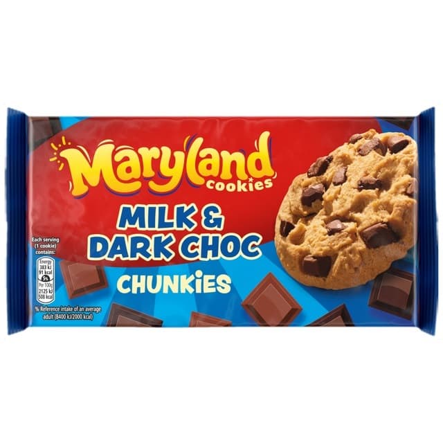 Milk & Dark Choc Chunkies - Maryland