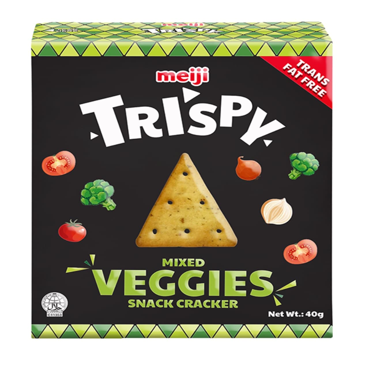 Trispy Mixed Veggies Snack Cracker