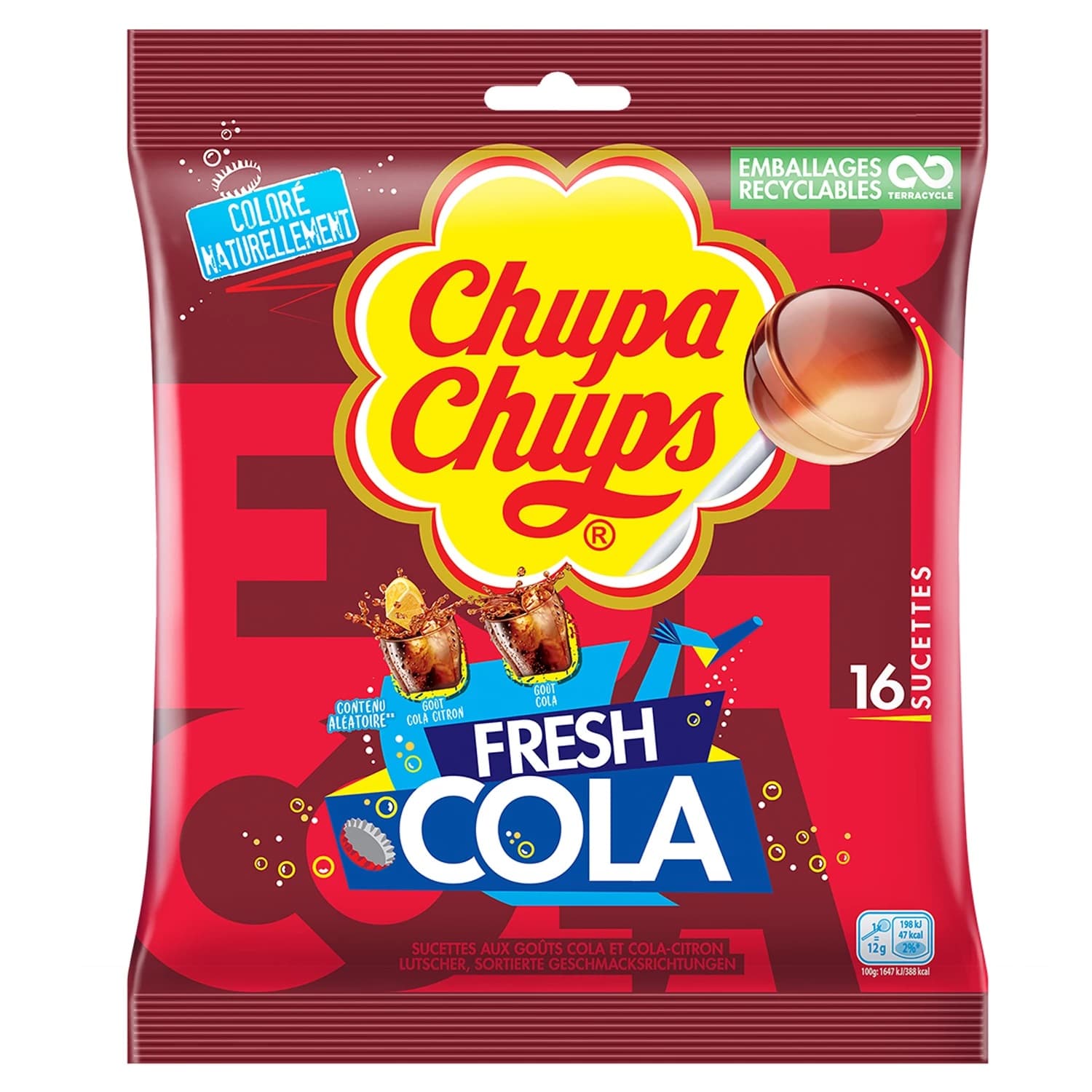 ស្ករគ្រាប់ រសជាតិកូកា- Chupa chups