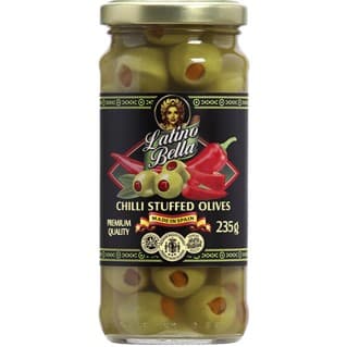 Chili Stuffed Olives - Latino Bella