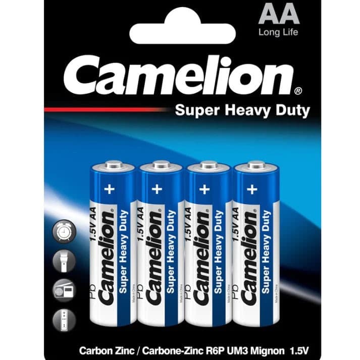 Super Heavy Duty Battery 1.5V AA - Camelion