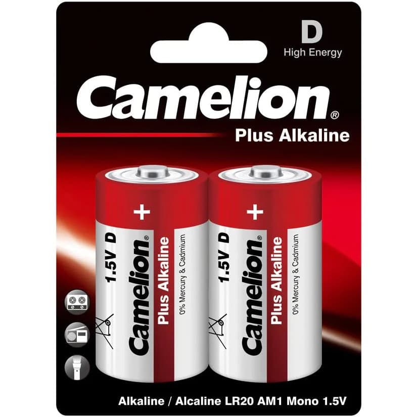 Plus Alkaline Battery 1.5V D - Camelion