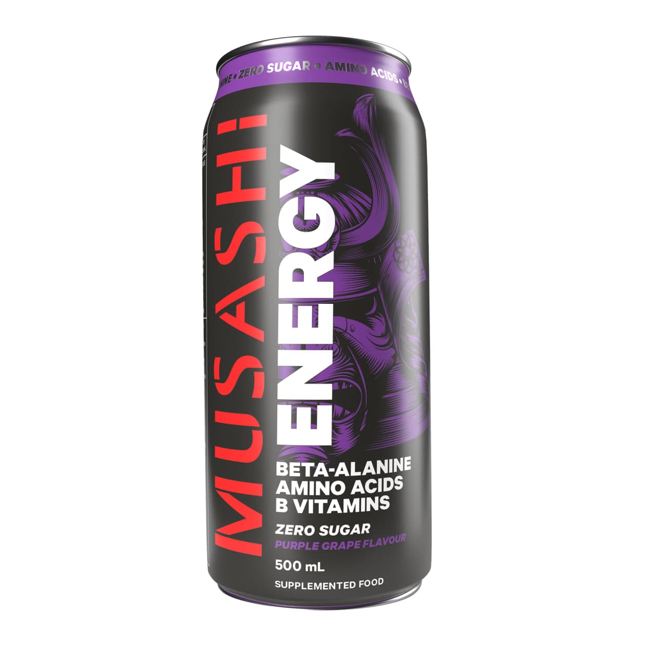 Zero Sugar Energy Drink Purple Grape Flavour - Musashi