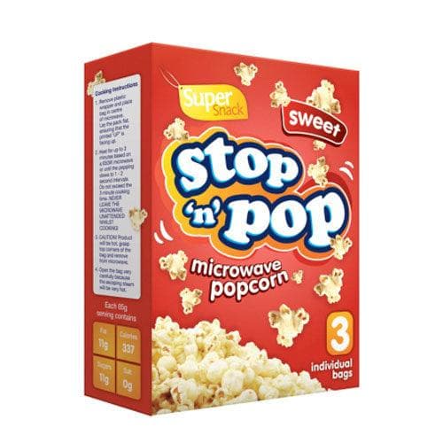 Sweet Stop 'n' Pop Microwave Popcorn - Super Snack