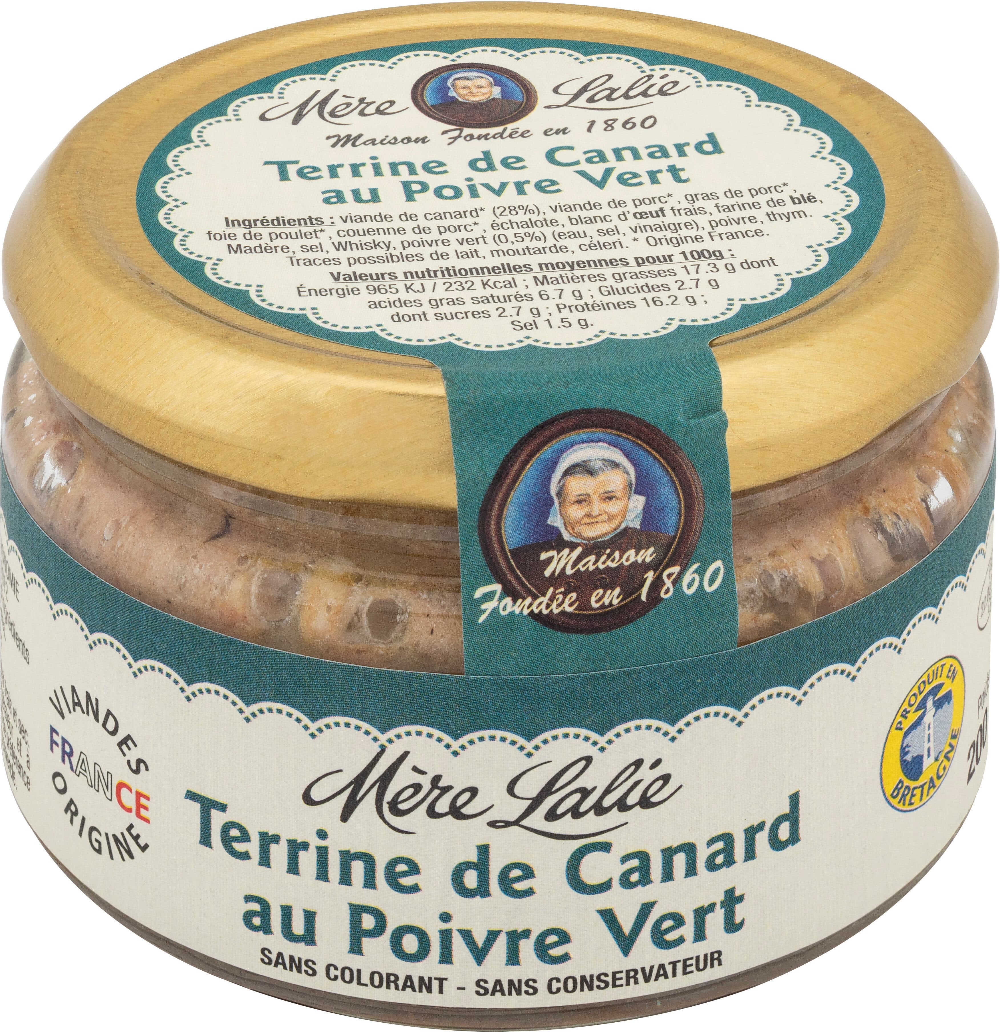Duck Terrine with Green Pepper - Mère Lalie