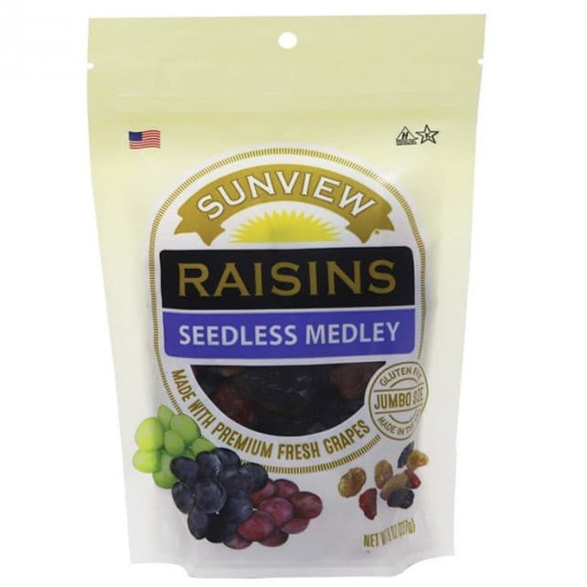 Gluten Free Raisin Seedless Medley Grapes
